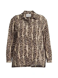 Plus The Quinn Python Print Shirt