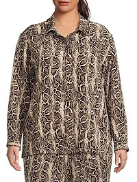 Plus The Quinn Python Print Shirt