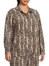 Plus The Quinn Python Print Shirt