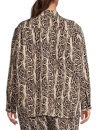 Plus The Quinn Python Print Shirt