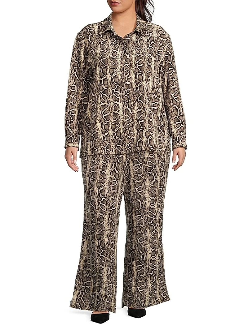 Plus The Quinn Python Print Shirt