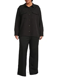 Plus Riley Wide-Leg Pants