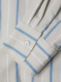 Mia Striped Cotton Shirtdress