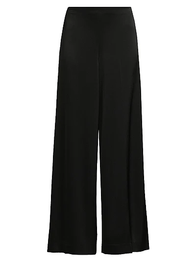 Kai Satin Wide-Leg Pants
