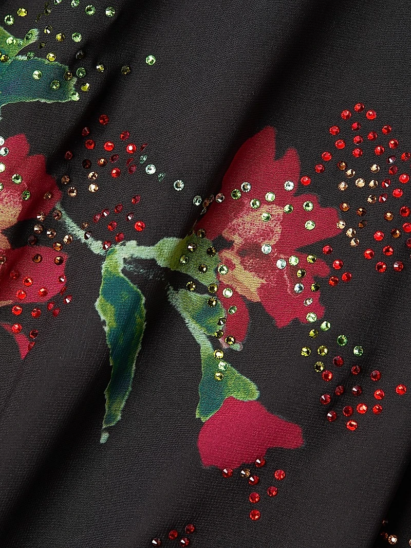 Eden Floral Halterneck Maxi Dress