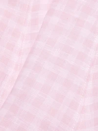 Shai Gingham Linen Sweetheart Minidress