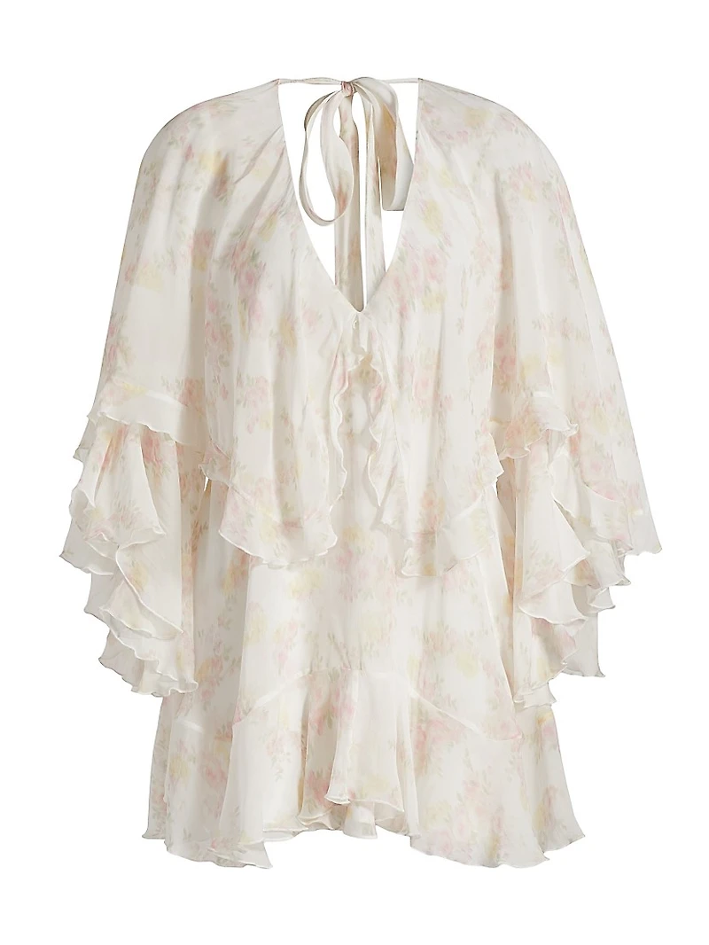 Avaline Floral V-Neck Minidress