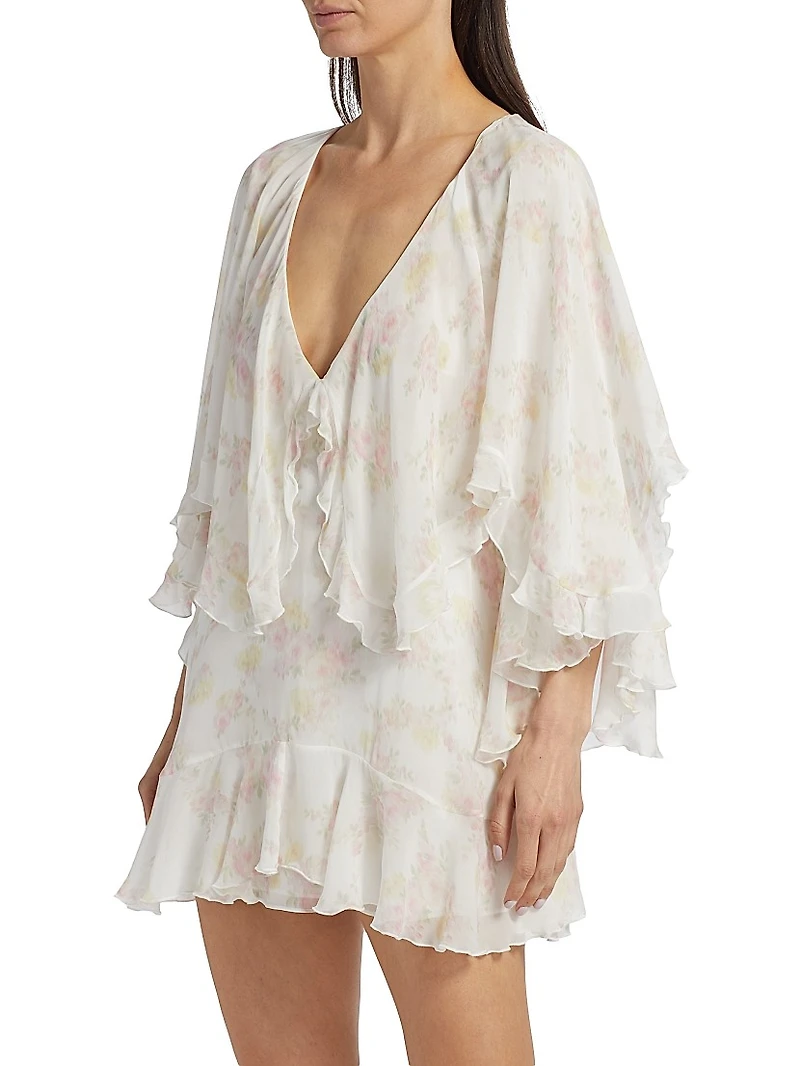 Avaline Floral V-Neck Minidress