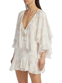 Avaline Floral V-Neck Minidress
