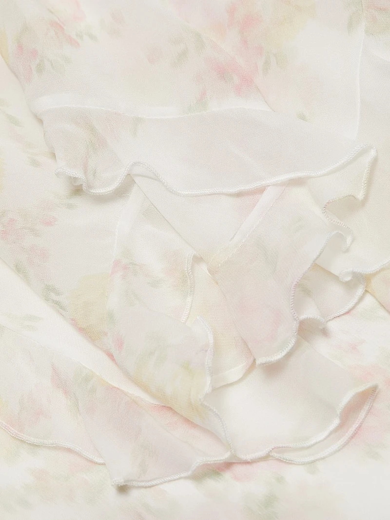 Avaline Floral V-Neck Minidress