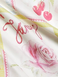 Castle Printed Silk-Blend Midi-Skirt