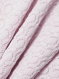 Alivia Ruffled Pointelle-knit Maxi Dress