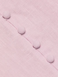 Linella Linen Sweetheart Fit & Flare Maxi Dress