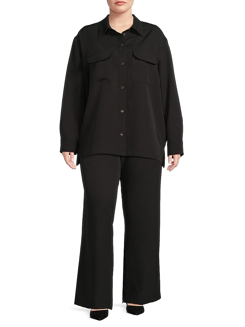 Plus Hepburn Wool Pants