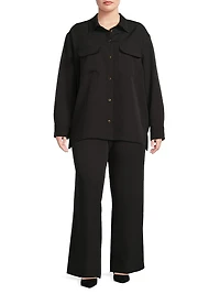 Plus Hepburn Wool Pants