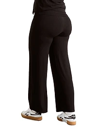 The Softest Rib Over Under Bump Relaxed Pants