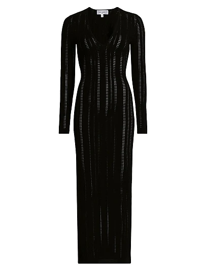 Sai V-Neck Knit Maxi Dress