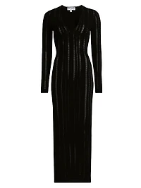 Sai V-Neck Knit Maxi Dress