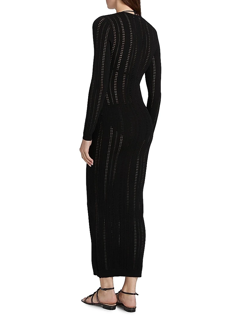 Sai V-Neck Knit Maxi Dress
