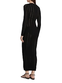 Sai V-Neck Knit Maxi Dress