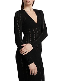 Sai V-Neck Knit Maxi Dress