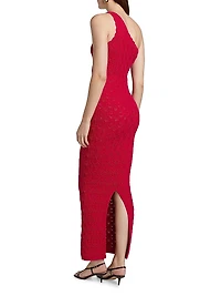 Zelda One-Shoulder Knit Maxi Dress