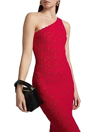 Zelda One-Shoulder Knit Maxi Dress