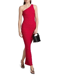 Zelda One-Shoulder Knit Maxi Dress