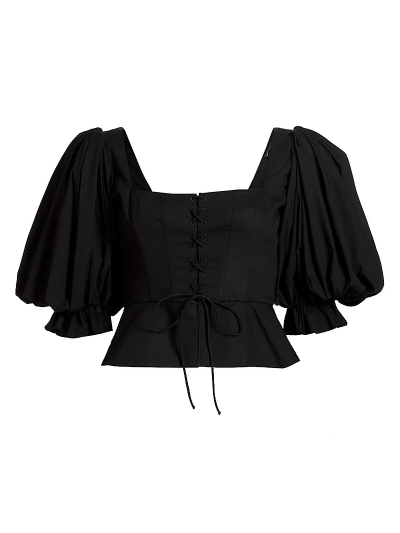Midler Puff-Sleeve Top