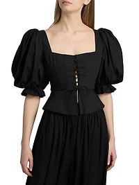 Midler Puff-Sleeve Top