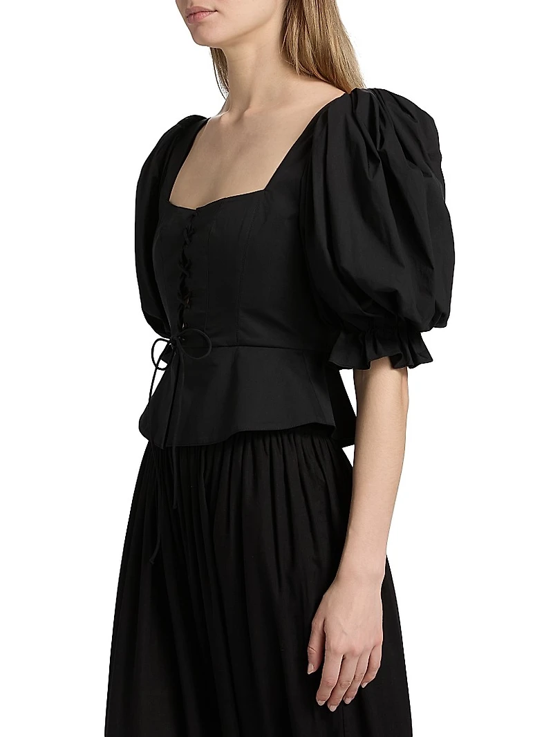 Midler Puff-Sleeve Top