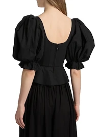 Midler Puff-Sleeve Top