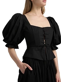 Midler Puff-Sleeve Top