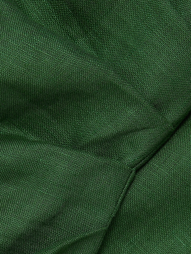 Winnie Draped Linen Minidress