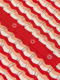 Quinlan Striped Pointelle-Knit Maxi Dress