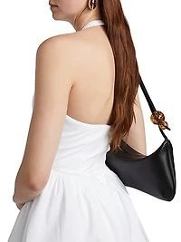 Tuberose Cotton-Blend Halterneck Minidress