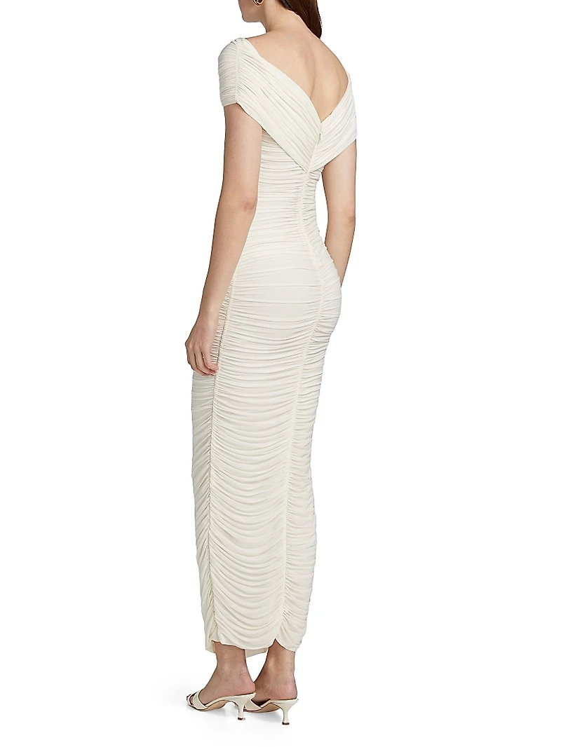 Amira Ruched Maxi Dress