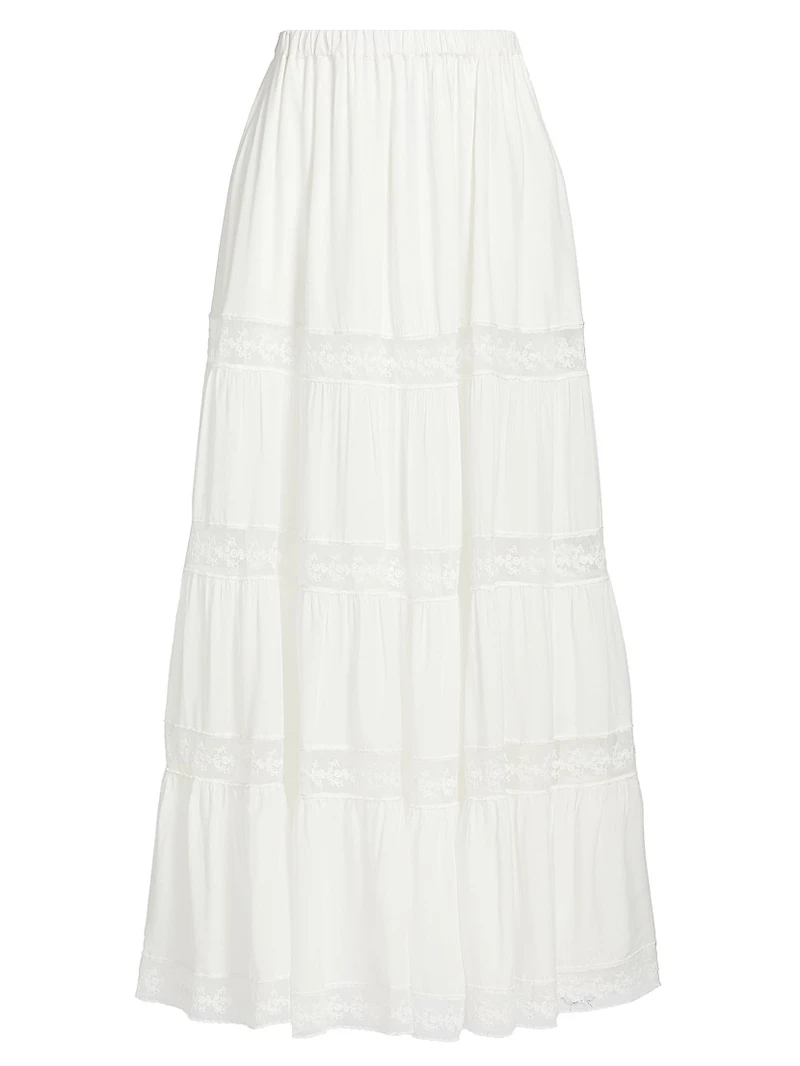 Garda Tiered Maxi Skirt