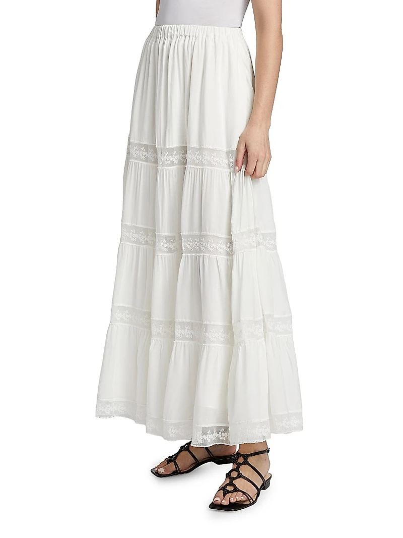 Garda Tiered Maxi Skirt