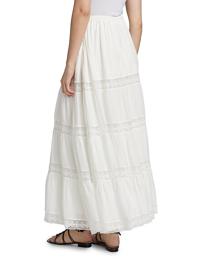 Garda Tiered Maxi Skirt