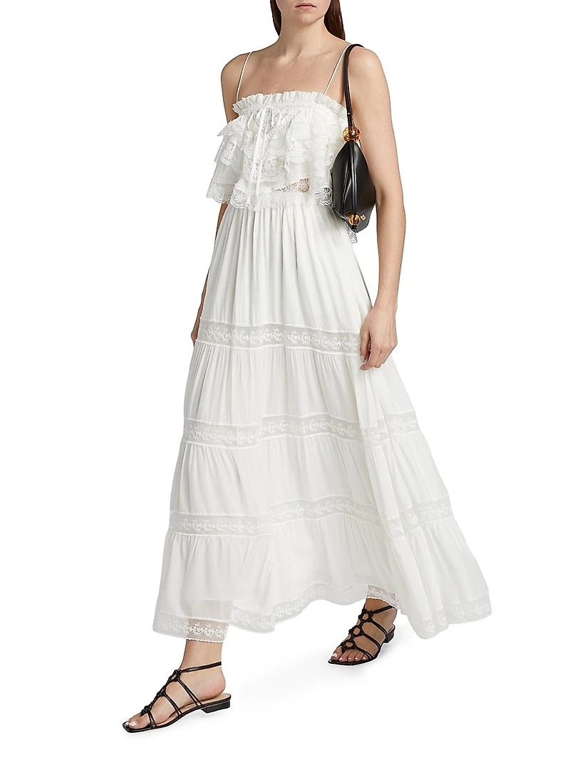 Garda Tiered Maxi Skirt