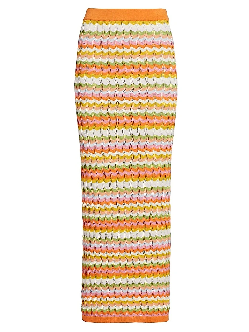 Wilkins Chevron Knit Maxi Skirt
