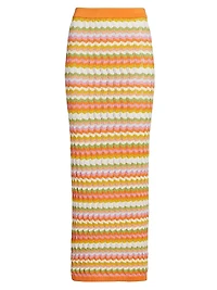 Wilkins Chevron Knit Maxi Skirt