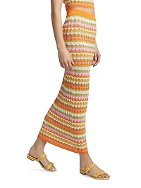 Wilkins Chevron Knit Maxi Skirt