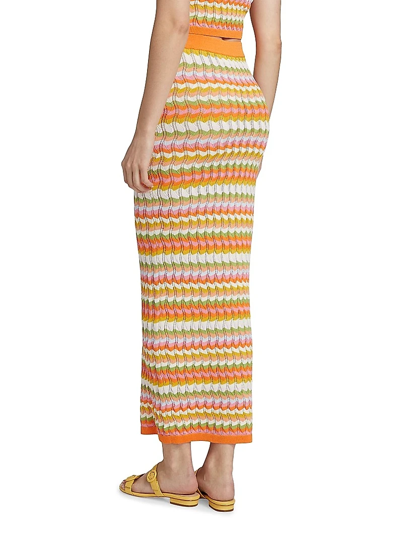 Wilkins Chevron Knit Maxi Skirt