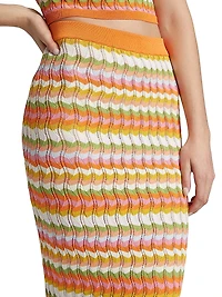 Wilkins Chevron Knit Maxi Skirt