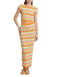 Wilkins Chevron Knit Maxi Skirt