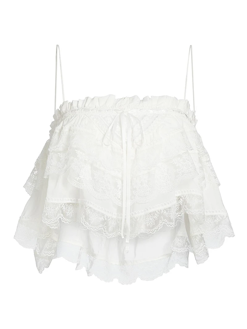 Carlton Tiered Lace Top