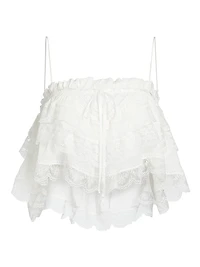 Carlton Tiered Lace Top