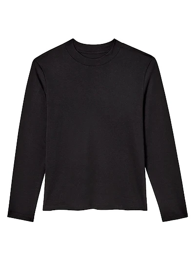 Raquel Long-Sleeve Pima Cotton Tee